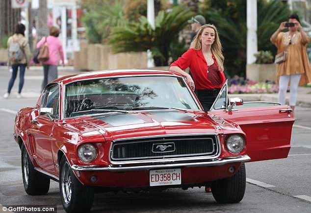 Amber Heard's Vintage 1968 Ford Mustang